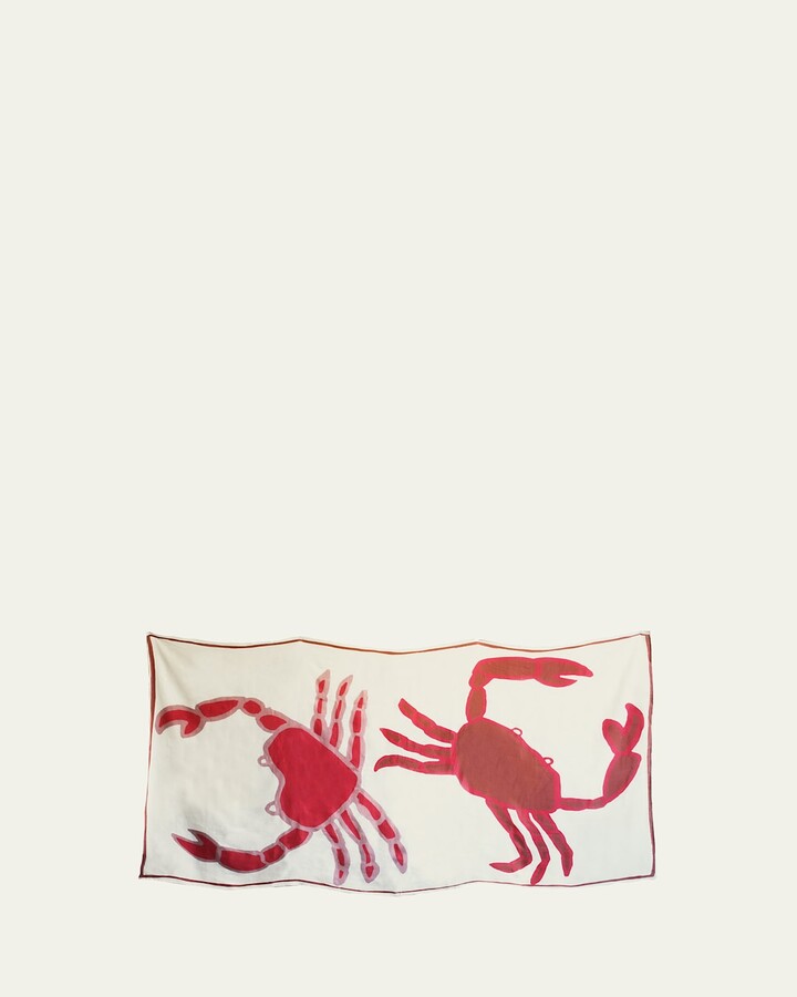 Amuse La Bouche Crabs Linen Tablecloth