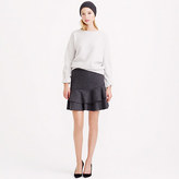 Thumbnail for your product : J.Crew Flounce skirt in bonded wool