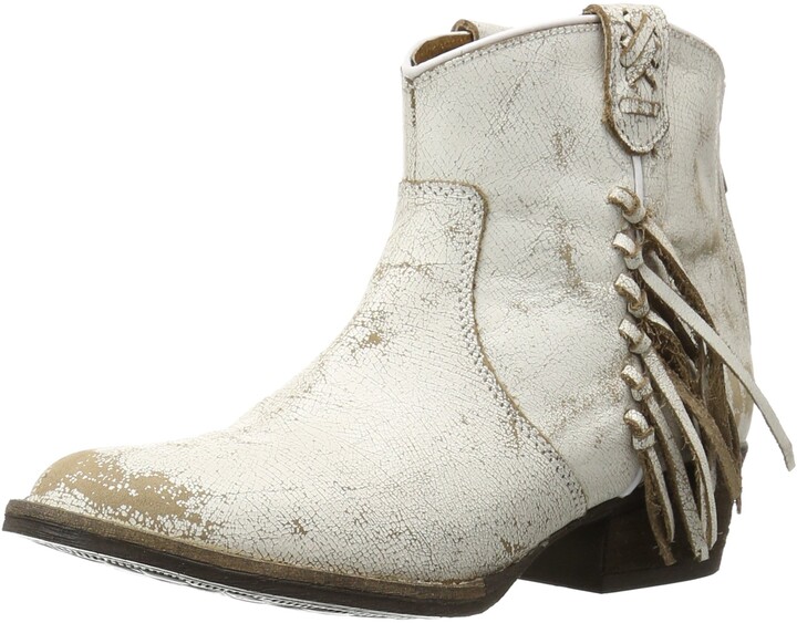off white fringe boots