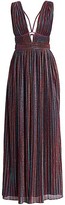 Thumbnail for your product : Jonathan Simkhai Rainbow Pleats Lurex Sleeveless Gown