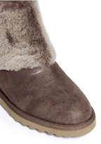 Thumbnail for your product : Nobrand 'Yorki' shearling wedge boots