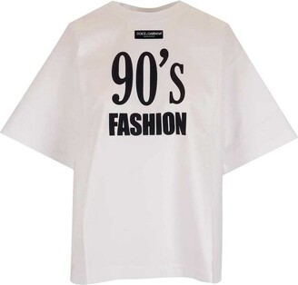 Dolce & Gabbana 90s Fashion Print T-Shirt
