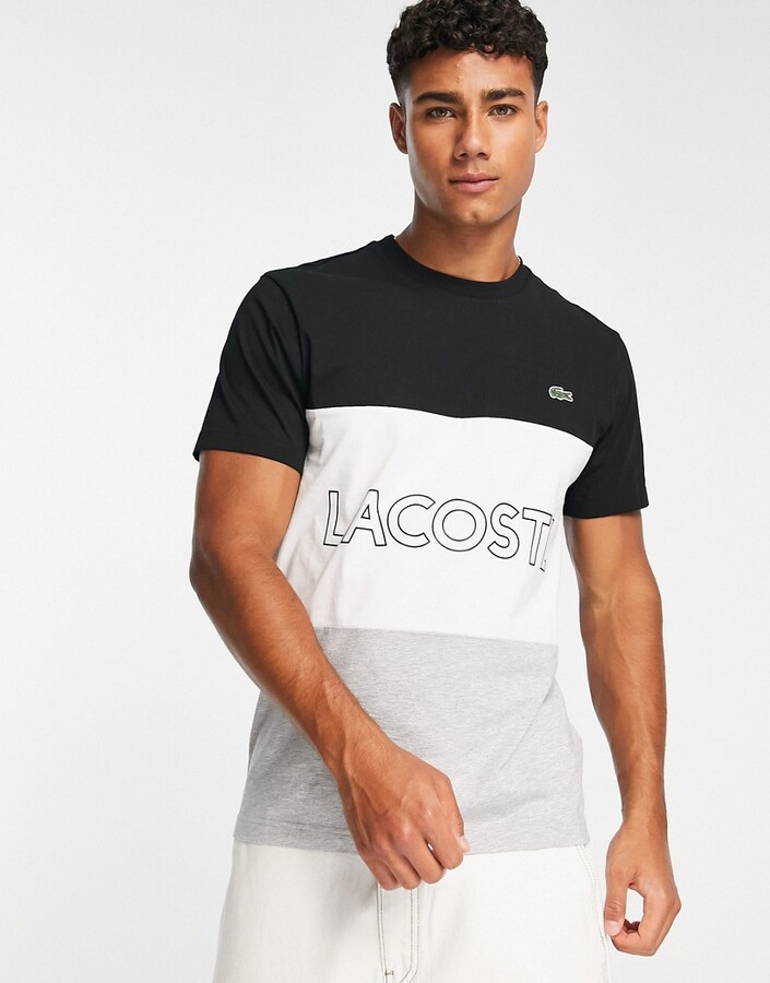 Lacoste Men's Black T-shirts | ShopStyle