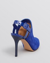Thumbnail for your product : Ferragamo Peep Toe Platform Booties - Petal C High Heel