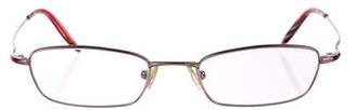 Valentino Metal Narrow Eyeglasses