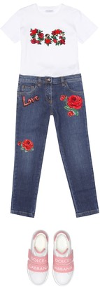 Dolce & Gabbana Children Embellished jeans
