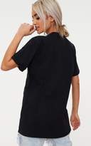 Thumbnail for your product : PrettyLittleThing Black Cher Licensed Oversized T Shirt