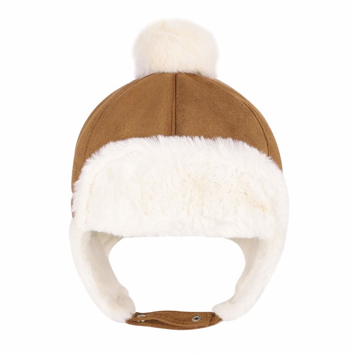 LACOFIA Baby Boys Girls Warm Fleece Hat Sherpa Lined Caps Toddler ...