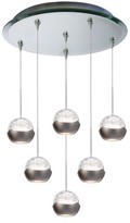Thumbnail for your product : W.A.C. Lighting Genesis 6 Light Mirrored Canopy Pendant Light
