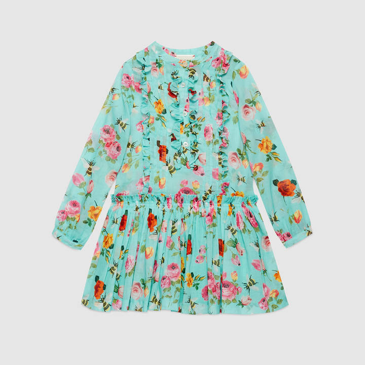Gucci Children's roses and bees dress - ShopStyle