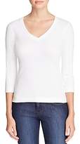 Thumbnail for your product : Three Dots Three Quarter Sleeve V Neck Tee