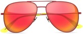 Thumbnail for your product : Saint Laurent Surf Mirrored Aviator Sunglasses, 55mm