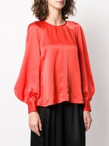 Thumbnail for your product : McQ Swallow Bell Sleeve Silk Blouse