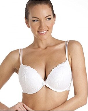 Camille Super Boost Padded Push Up White Underwire Bra 36D - ShopStyle