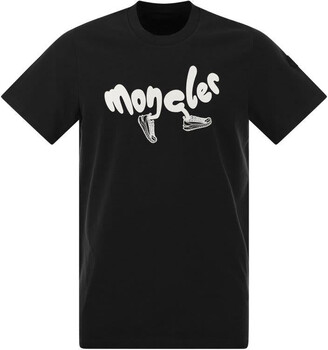 【MONCLER】メンズ★T-SHIRT CON LOGO RUNNING★Tシャツ Moncler T-shirt with running logo - ShopStyle