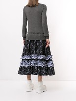 Thumbnail for your product : Comme des Garçons Comme des Garçons Floral Panel Layered Dress