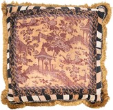 Thumbnail for your product : Pierre Louis Mascia Mix-Print Fringed-Trim Cushion