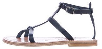 K Jacques St Tropez Leather Multistrap Sandals