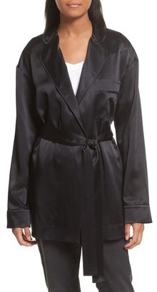 Robert Rodriguez Women's Silk Satin Robe Jacket
