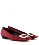 Thumbnail for your product : Roger Vivier Belle Vivier suede ballerinas