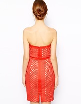 Thumbnail for your product : Warehouse Strapless Broidery Dress