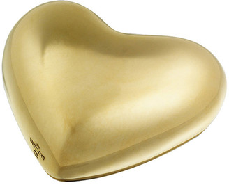 Skultuna - Heart Paperweight - Polished Brass - Medium