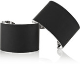 Thumbnail for your product : Maison Martin Margiela 7812 Maison Martin Margiela Set of two silver-tone leather arm cuffs