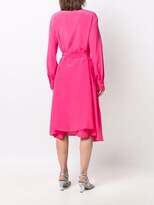 Thumbnail for your product : Kiton Belted Swing Silk Shirt Dress