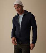 Thumbnail for your product : Reiss HARDING TEXTURED ZIP THROUGH JUMPER Blue/black