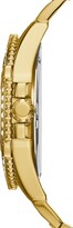 Thumbnail for your product : GUESS Men's Crystal Gold-Tone Stainless Steel Bracelet Watch 46mm