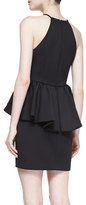 Thumbnail for your product : Ali Ro Halter Peplum Dress, Black