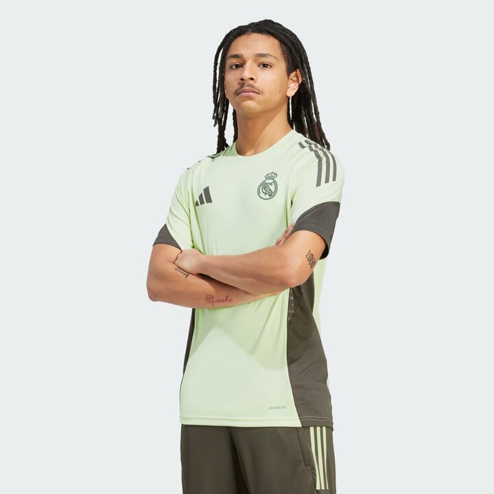 adidas Real Madrid Tiro 25 Competition Training Jersey Almost Lime M Mens