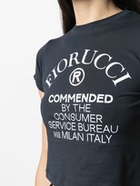 Thumbnail for your product : Fiorucci logo-print cropped T-shirt
