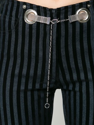 Miaou Striped Velvet Pant