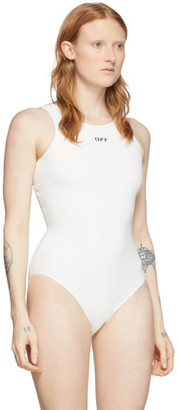 Off-White White Open-Back Bodysuit
