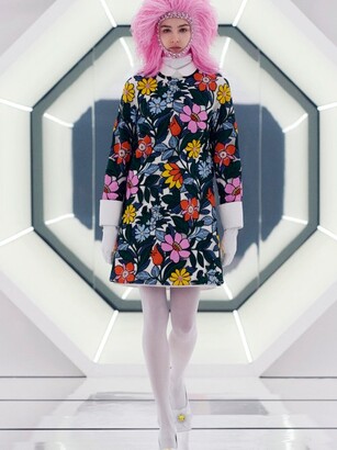 8 MONCLER RICHARD QUINN Beaded Floral-embroidered Organza Mini Dress