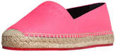 Thumbnail for your product : Burberry Embossed Grainy Leather Espadrilles