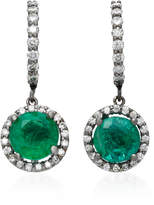 Thumbnail for your product : Planet 18K White Gold, Diamond and Emerald Earrings