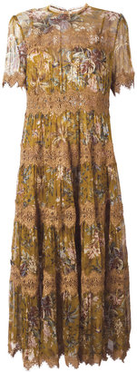 Zimmermann floral-print dress - women - Silk/Polyester/Spandex/Elastane - 8