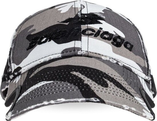Balenciaga BB spray-paint baseball cap - ShopStyle Hats