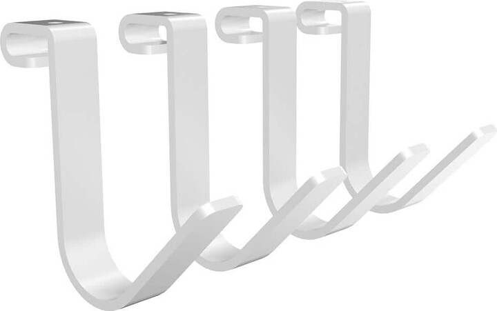 Accessory Hook for Overhead Ceiling Mount Garage Storage Rack in White
