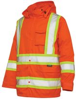 Thumbnail for your product : Men's Work King High Visibility Hooded Rain Jacket