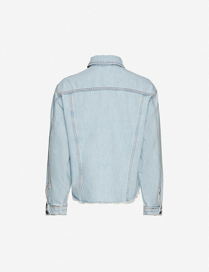 ichi stamp denim jacket