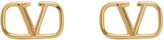 Thumbnail for your product : Valentino Garavani Gold VLogo Stud Earrings