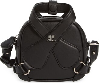 Courreges Loop leather mini bag - ShopStyle