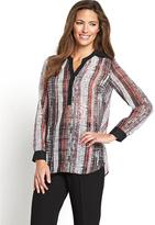 Thumbnail for your product : Savoir Contrast Yoke Work Wear Blouse