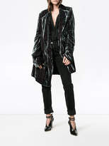 Thumbnail for your product : Ann Demeulemeester Velvet oversized Asymmetrical Belted blazer