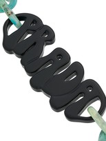 Thumbnail for your product : Prada plexiglass logo necklace