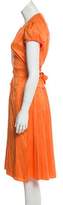 Thumbnail for your product : Calypso Silk Wrap Dress Orange Silk Wrap Dress