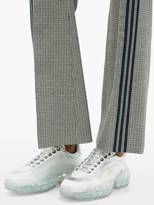 Thumbnail for your product : Jimmy Choo Diamond F Faceted-sole Leather Trainers - White Silver